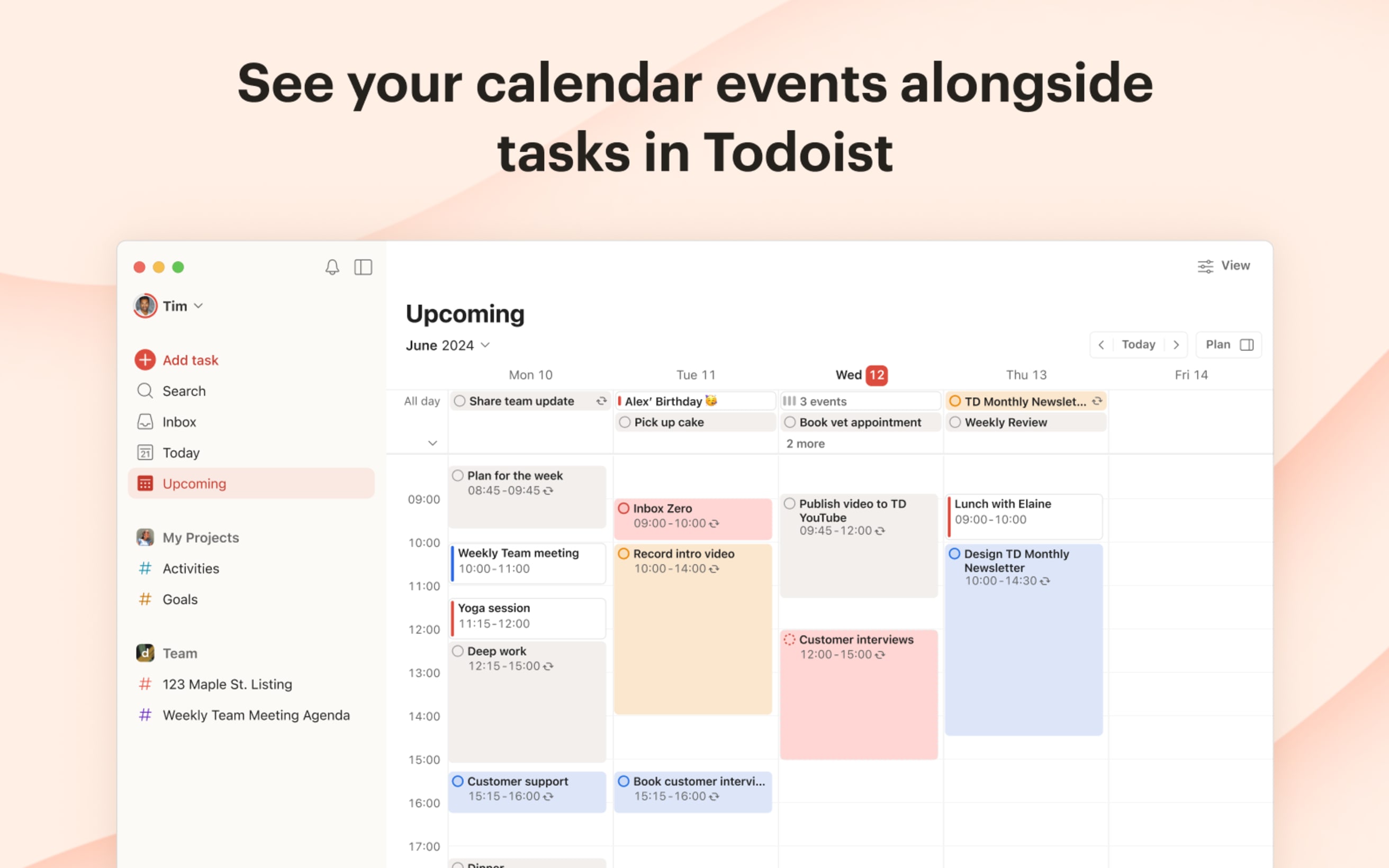 Conecta tu calendario a Todoist